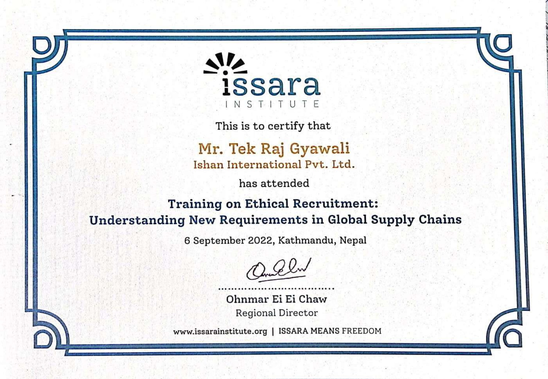 Training on Ethical Recruitment